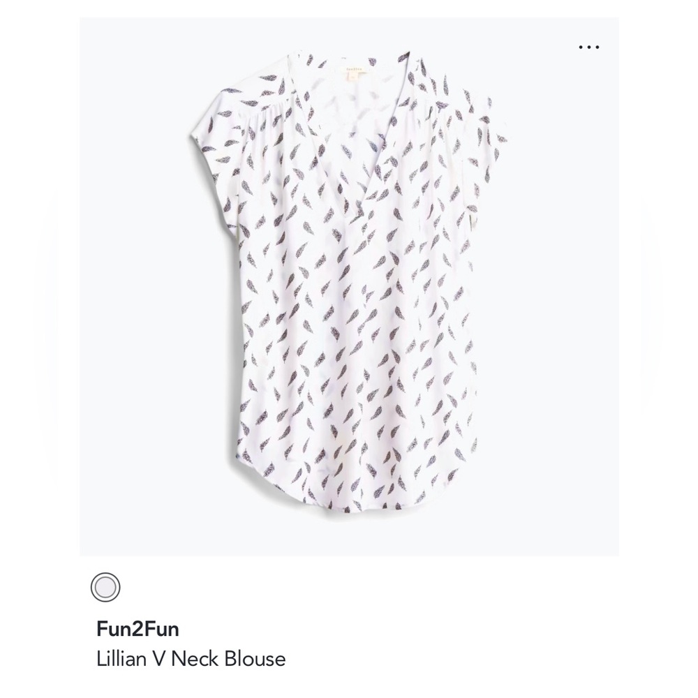 FUN2FUN Lillian V Neck Blouse